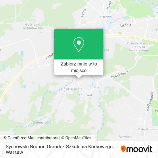 Mapa Sychowski Brunon Ośrodek Szkolenia Kursowego