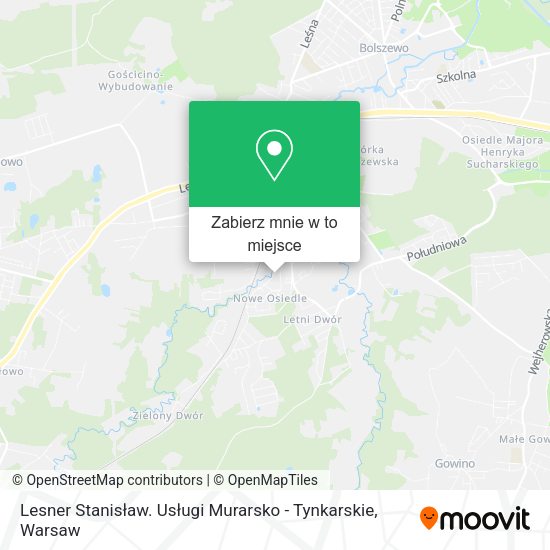 Mapa Lesner Stanisław. Usługi Murarsko - Tynkarskie