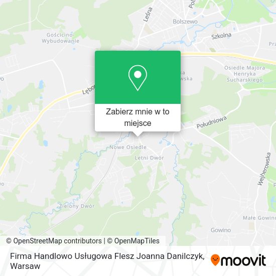 Mapa Firma Handlowo Usługowa Flesz Joanna Danilczyk