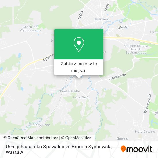 Mapa Usługi Ślusarsko Spawalnicze Brunon Sychowski