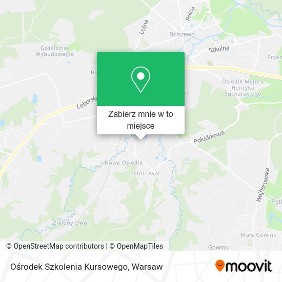 Mapa Ośrodek Szkolenia Kursowego