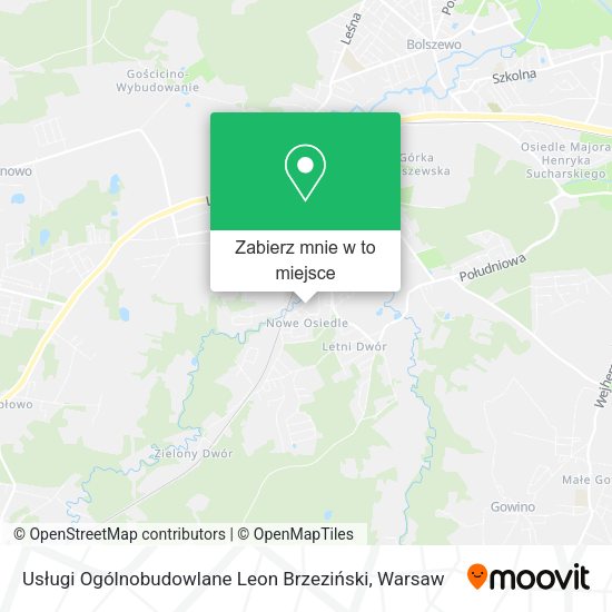 Mapa Usługi Ogólnobudowlane Leon Brzeziński