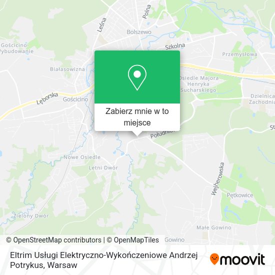 Mapa Eltrim Usługi Elektryczno-Wykończeniowe Andrzej Potrykus