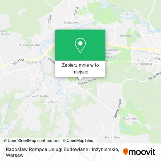 Mapa Radosław Rompca Usługi Budowlane i Inżynierskie