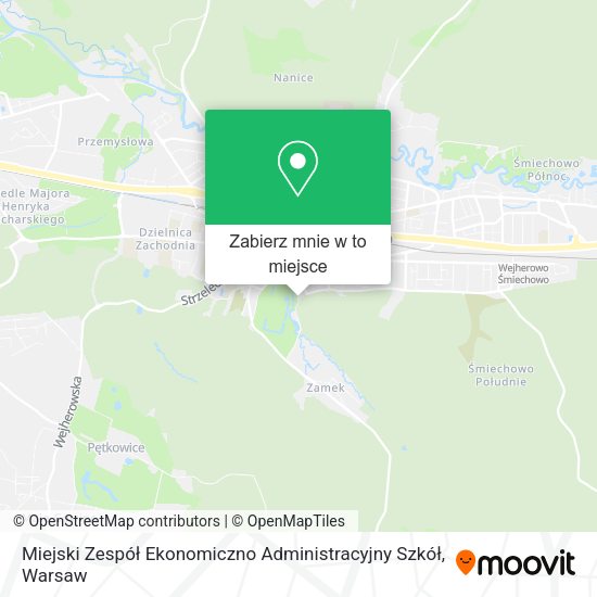 Mapa Miejski Zespół Ekonomiczno Administracyjny Szkół