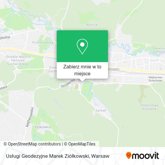 Mapa Usługi Geodezyjne Marek Ziółkowski