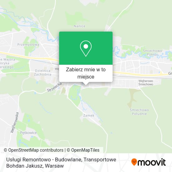 Mapa Usługi Remontowo - Budowlane, Transportowe Bohdan Jakusz