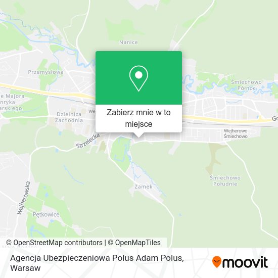 Mapa Agencja Ubezpieczeniowa Polus Adam Polus