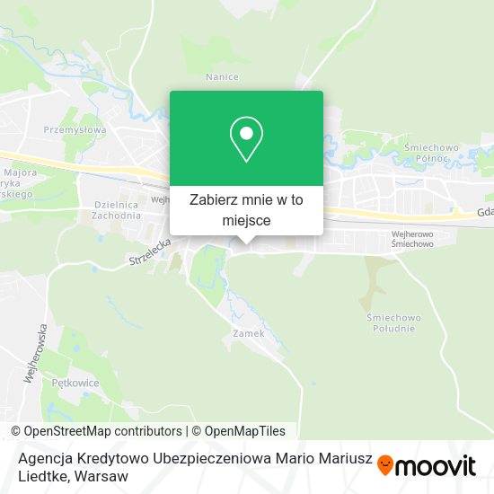 Mapa Agencja Kredytowo Ubezpieczeniowa Mario Mariusz Liedtke