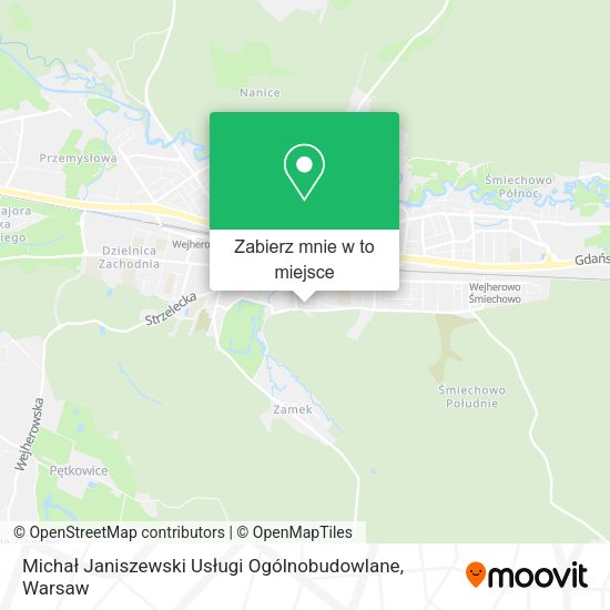 Mapa Michał Janiszewski Usługi Ogólnobudowlane