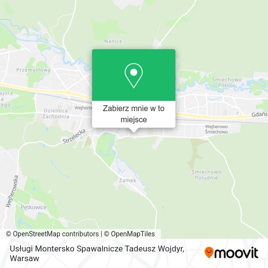 Mapa Usługi Montersko Spawalnicze Tadeusz Wojdyr