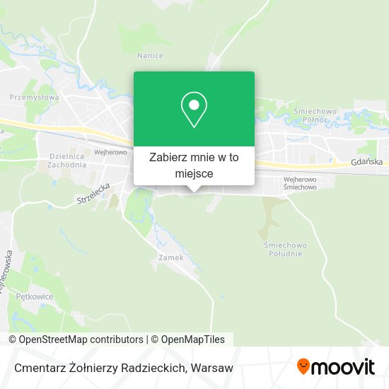 Mapa Cmentarz Żołnierzy Radzieckich