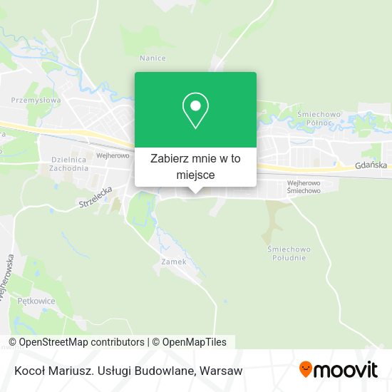 Mapa Kocoł Mariusz. Usługi Budowlane