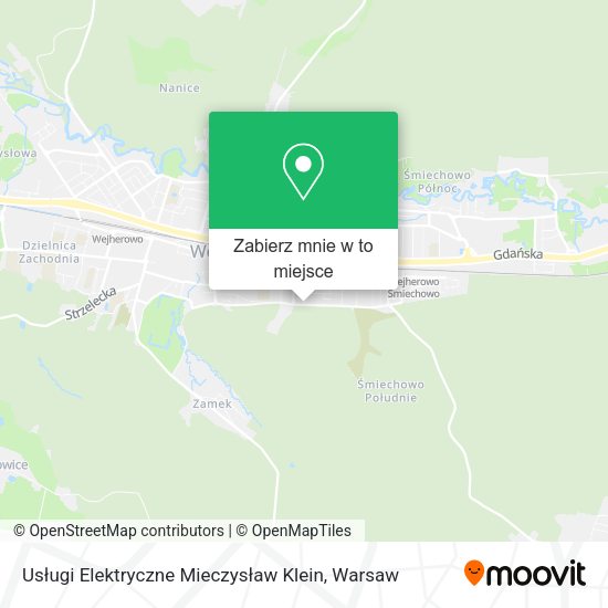 Mapa Usługi Elektryczne Mieczysław Klein