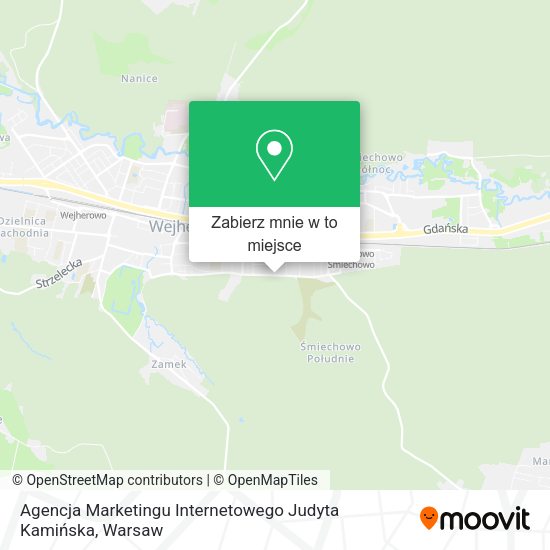 Mapa Agencja Marketingu Internetowego Judyta Kamińska