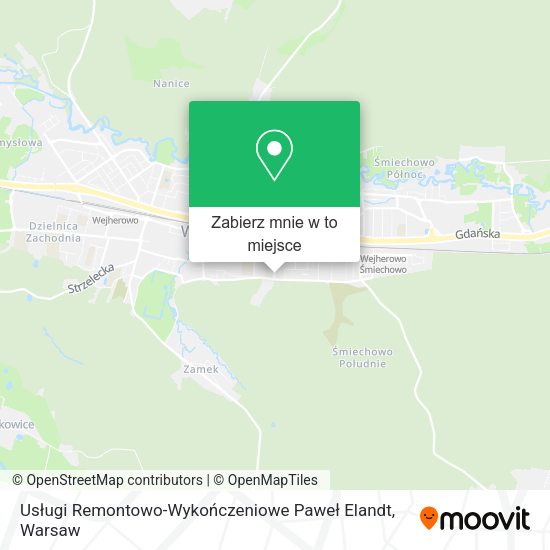 Mapa Usługi Remontowo-Wykończeniowe Paweł Elandt