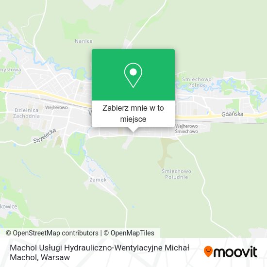 Mapa Machol Usługi Hydrauliczno-Wentylacyjne Michał Machol