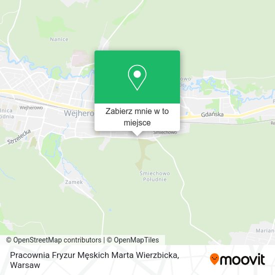 Mapa Pracownia Fryzur Męskich Marta Wierzbicka