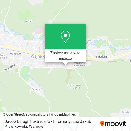 Mapa Jacob Usługi Elektryczno - Informatyczne Jakub Klawikowski