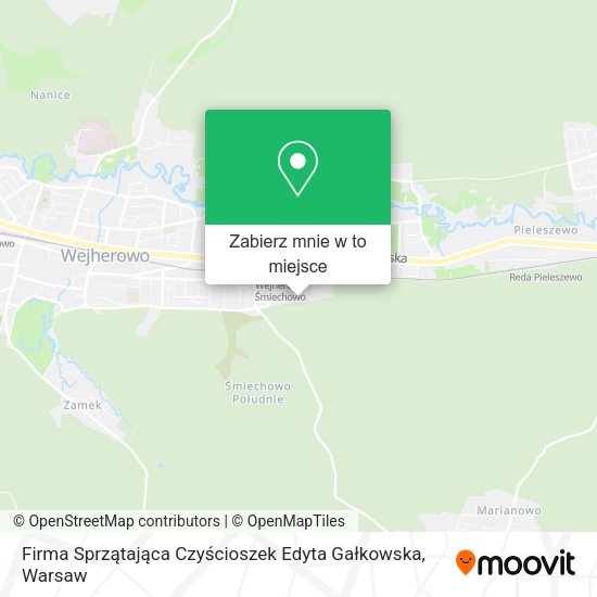 Mapa Firma Sprzątająca Czyścioszek Edyta Gałkowska