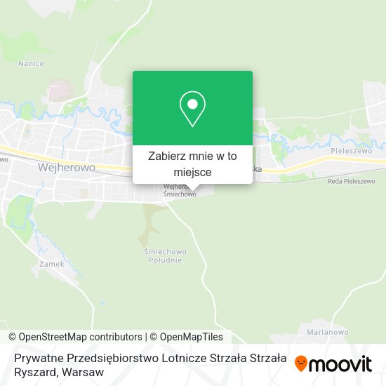 Mapa Prywatne Przedsiębiorstwo Lotnicze Strzała Strzała Ryszard