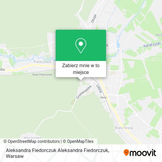 Mapa Aleksandra Fiedorczuk Aleksandra Fiedorczuk