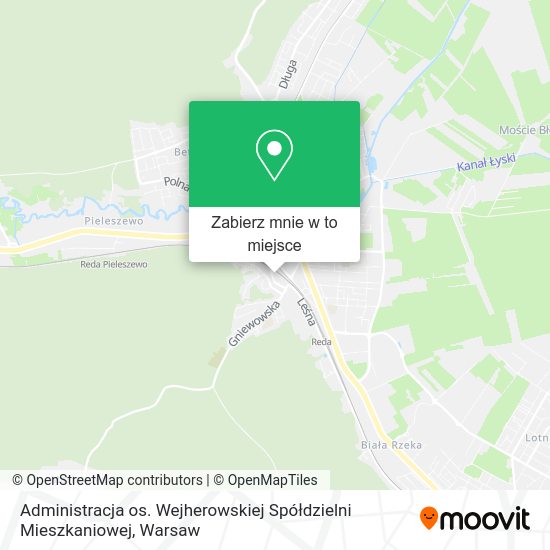 Mapa Administracja os. Wejherowskiej Spółdzielni Mieszkaniowej