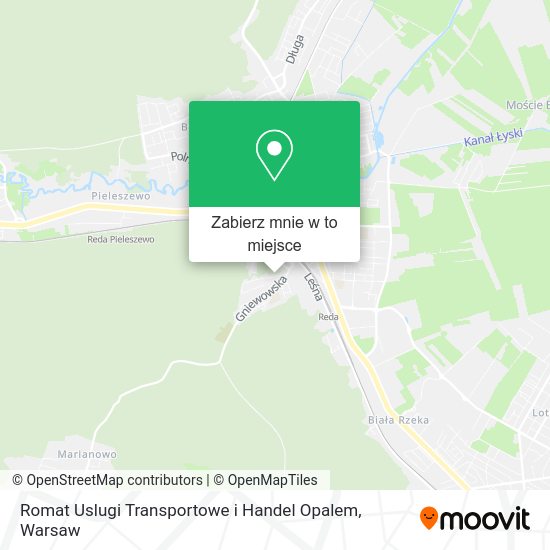 Mapa Romat Uslugi Transportowe i Handel Opalem