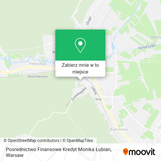 Mapa Posrednictwo Finansowe Kredyt Monika Łubian