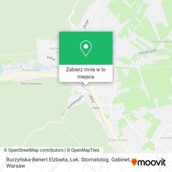 Mapa Burzyńska-Benert Elżbieta, Lek. Stomatolog. Gabinet