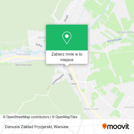 Mapa Danusia Zakład Fryzjerski