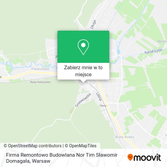 Mapa Firma Remontowo Budowlana Nor Tim Sławomir Domagała