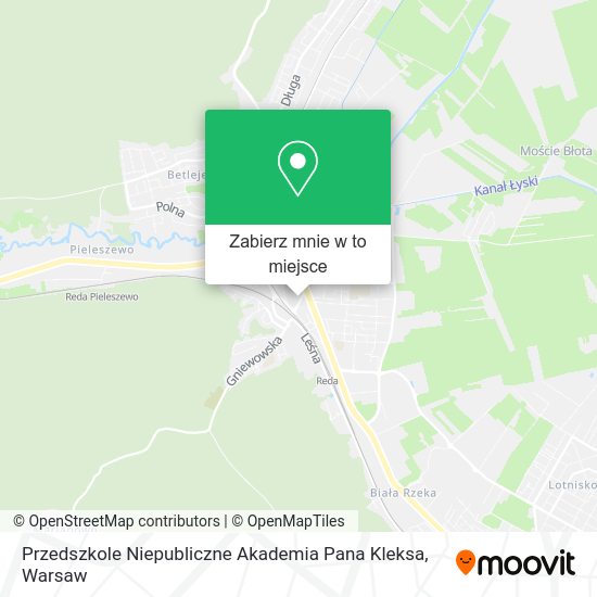 Mapa Przedszkole Niepubliczne Akademia Pana Kleksa