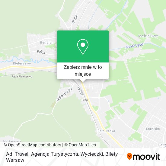 Mapa Adi Travel. Agencja Turystyczna, Wycieczki, Bilety