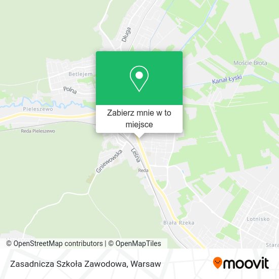 Mapa Zasadnicza Szkoła Zawodowa