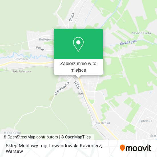 Mapa Sklep Meblowy mgr Lewandowski Kazimierz