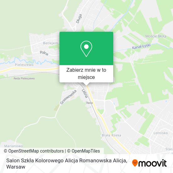 Mapa Salon Szkła Kolorowego Alicja Romanowska Alicja