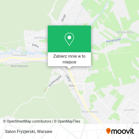 Mapa Salon Fryzjerski