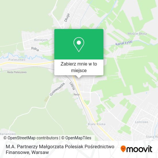 Mapa M.A. Partnerzy Małgorzata Polesiak Pośrednictwo Finansowe