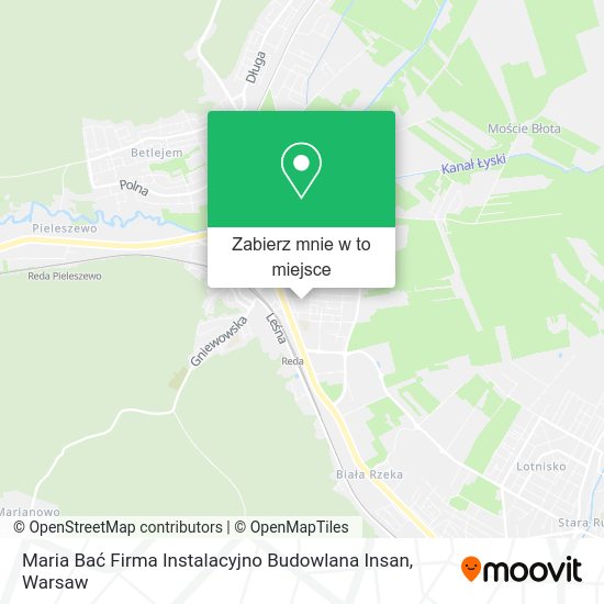 Mapa Maria Bać Firma Instalacyjno Budowlana Insan