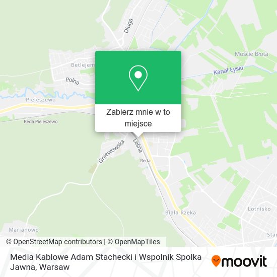 Mapa Media Kablowe Adam Stachecki i Wspolnik Spolka Jawna