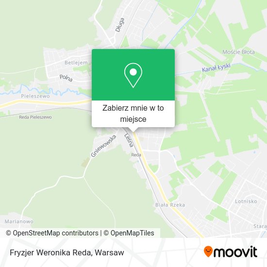 Mapa Fryzjer Weronika Reda