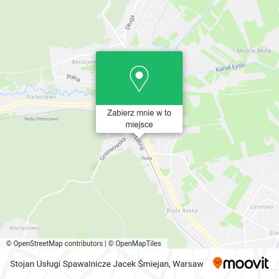 Mapa Stojan Usługi Spawalnicze Jacek Śmiejan