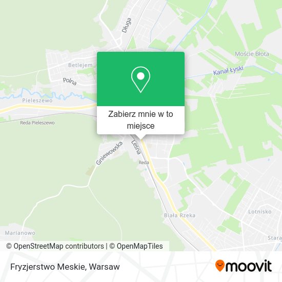 Mapa Fryzjerstwo Meskie