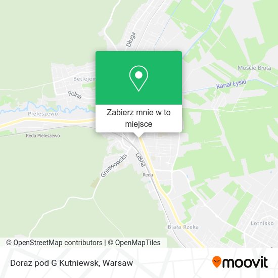 Mapa Doraz pod G Kutniewsk