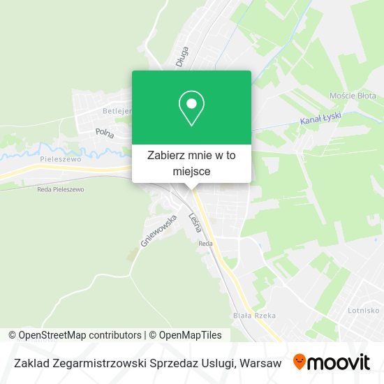 Mapa Zaklad Zegarmistrzowski Sprzedaz Uslugi