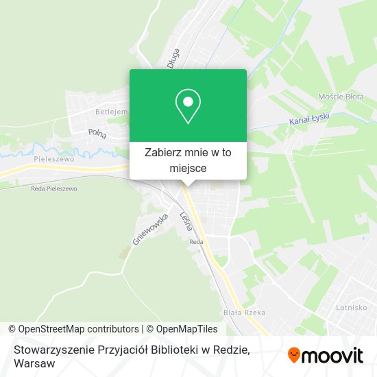 Mapa Stowarzyszenie Przyjaciół Biblioteki w Redzie