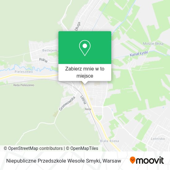 Mapa Niepubliczne Przedszkole Wesołe Smyki