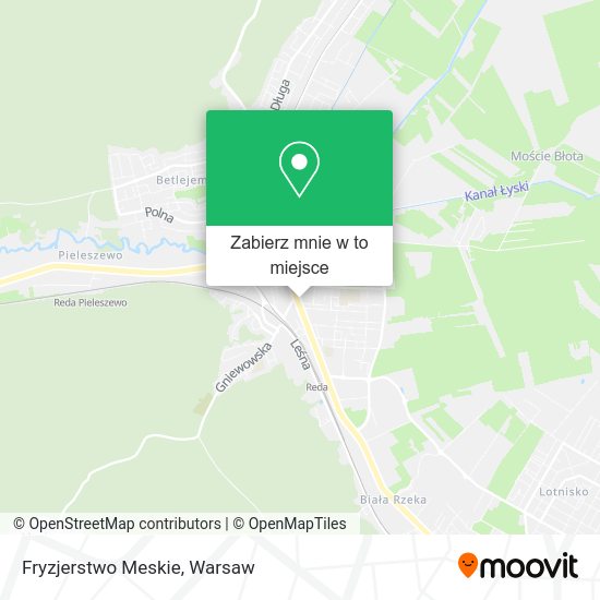 Mapa Fryzjerstwo Meskie