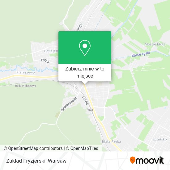 Mapa Zaklad Fryzjerski